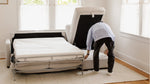Seccional con sofá cama Sleep Over (izquierda o derecha), Full, arcilla