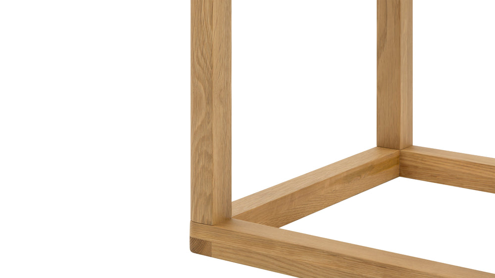 Mesa auxiliar Glimpse, roble blanco