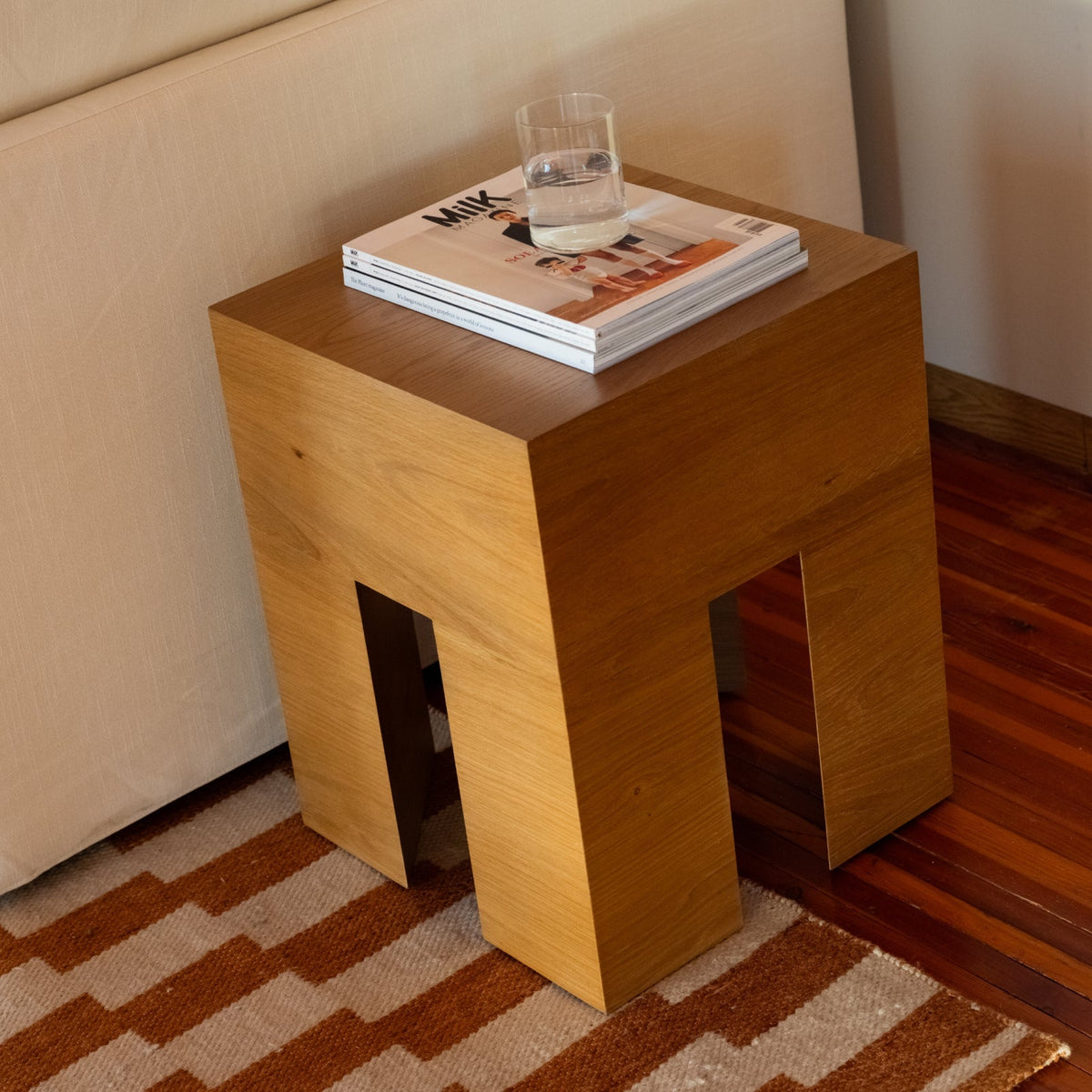 On The Block Side Table, Roble