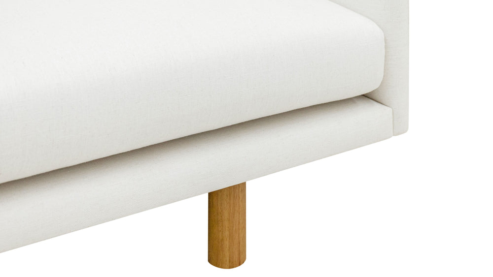 Just Right Sofa, 3 plazas, gris paloma