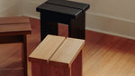 Taburete Plane, roble