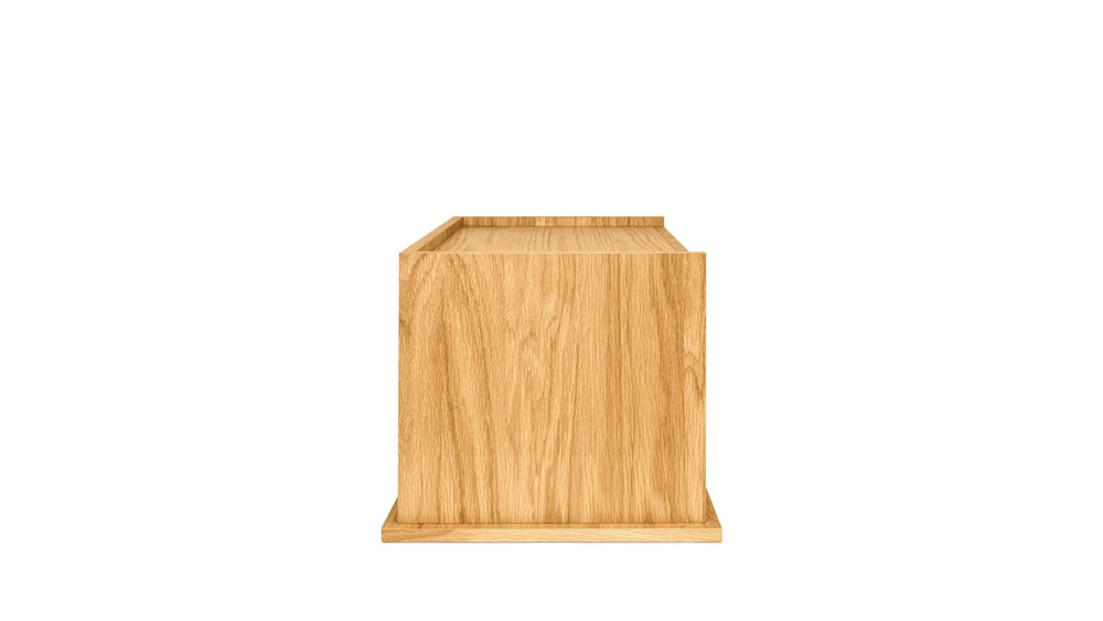 Keep Sistema de almacenamiento apilable, cerrado, roble blanco