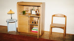 Gabinete extraíble, roble blanco