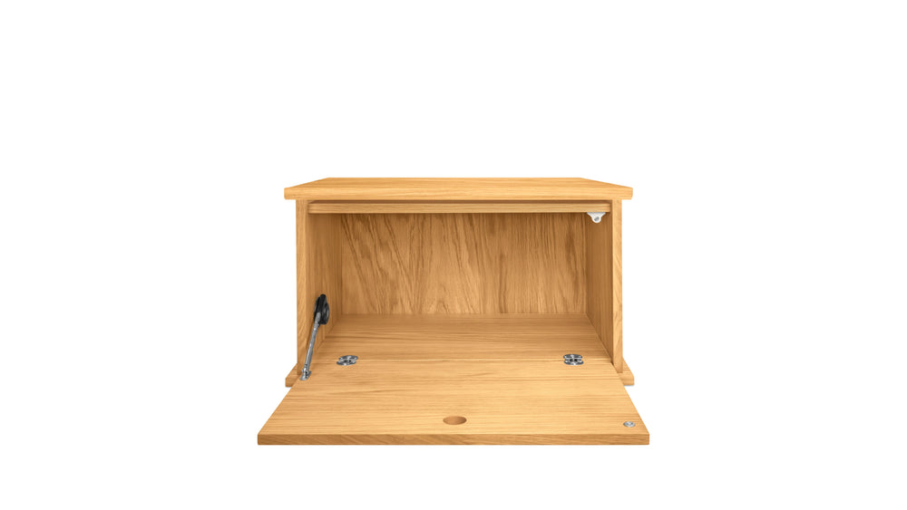 Keep Stacking Storage System 1 pieza, cerrado, roble blanco