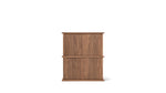 Keep Stacking Storage System, 2 piezas, abierto, nogal