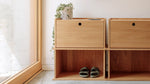 Keep Stacking Storage System, 2 piezas, abierto, nogal