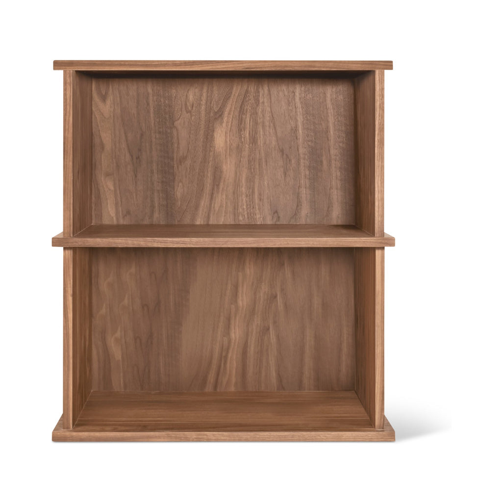 Keep Stacking Storage System, 2 piezas, abierto, nogal