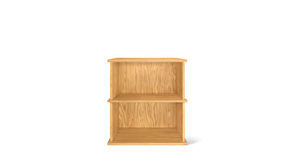 Keep Stacking Storage System, 2 piezas, abierto, roble blanco