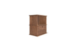 Keep Stacking Storage System, 2 piezas, abierto y cerrado, nogal