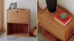 Keep Stacking Storage System, 2 piezas, abierto y cerrado, nogal