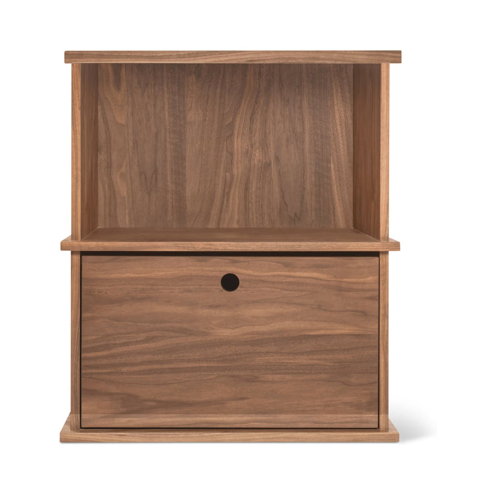 Keep Stacking Storage System, 2 piezas, abierto y cerrado, nogal