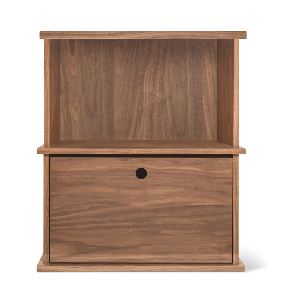 Keep Stacking Storage System, 2 piezas, abierto y cerrado, nogal