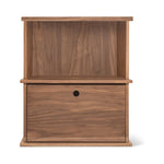 Keep Stacking Storage System, 2 piezas, abierto y cerrado, nogal