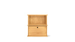 Keep Stacking Storage System, conjunto de 2 piezas (una abierta y una cerrada), roble blanco