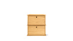 Keep Sistema de almacenamiento apilable, 2 piezas, cerrado, roble blanco