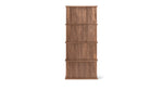 Keep Stacking Storage System — conjunto alto de 4 piezas, abierto y cerrado, nogal