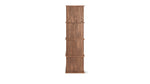 Keep Stacking Storage System — conjunto alto de 4 piezas, abierto y cerrado, nogal