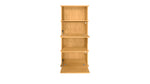 Keep Stacking Storage System — conjunto de 4 piezas altas, con módulos abiertos y cerrados, en roble blanco