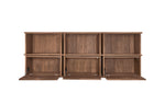 Keep Stacking Storage System, 6 piezas, abiertas y cerradas, nogal
