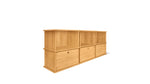 Keep Stacking Storage System, 6 piezas, abiertos y cerrados, roble blanco