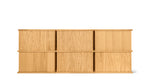 Keep Stacking Storage System, 6 piezas, abiertos y cerrados, roble blanco
