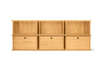 Keep Stacking Storage System, 6 piezas, abiertos y cerrados, roble blanco