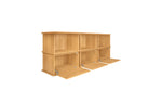 Keep Stacking Storage System, 6 piezas, abiertos y cerrados, roble blanco