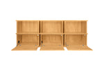Keep Stacking Storage System, 6 piezas, abiertos y cerrados, roble blanco