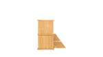 Keep Stacking Storage System, 6 piezas, abiertos y cerrados, roble blanco